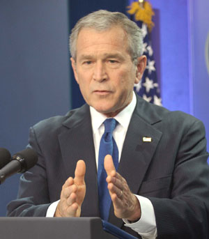 Bush teme que haya una  Tercera Guerra Mundial