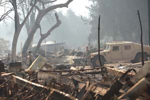 California: cesó el fuego  y comienza el drama  de los indocumentados