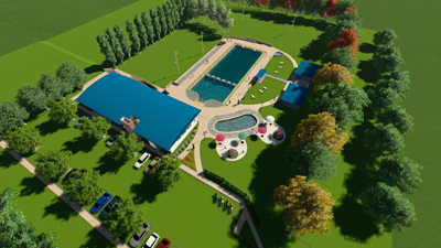 Firmaron convenio para la construcción del Polideportivo