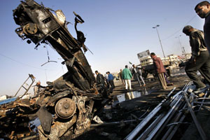 Triple atentado en Irak