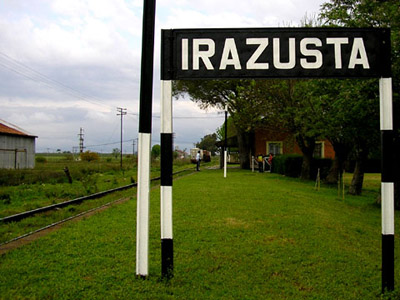 Irazusta, aislada por la lluvia