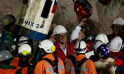  Histórico rescate de los mineros chilenos