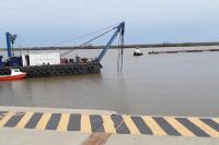 Verificaron las tareas  de dragado en  Ibicuy