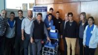 Estudiantes de Larroque fabricaron una silla bipedestadora eléctrica