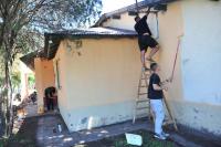 Restauraron la  fachada de la  Escuela Nº 113 de  Pueblo Belgrano