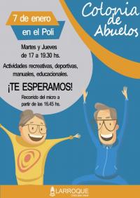 Se prepara el inicio de la  “Colonia de los Abuelos”