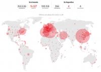 Coronavirus: los enfermos  a nivel global superan   los 350.000 y hay 15.000 muertos
