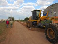 La Municipalidad de Larroque trabaja con obras en la vía pública