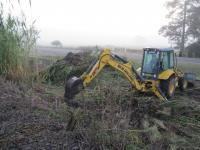 Realizaron trabajo de limpiezas sobre Ruta 51