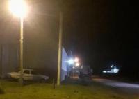 Larroque: Nuevas luminarias en el Área Industrial 