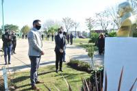 Con un acto protocolar, Pueblo Belgrano recordó al creador de la bandera