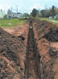 Realizan obras en tres localidades del departamento