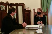 Larroque: Stratta y Hassell definieron  una agenda de obra  pública para Larroque 