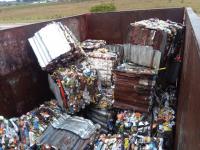 Se recupera chatarra desde la  Planta de Reciclado Municipal