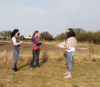 Larroque  Coordinan acciones para la forestación de la Ruta 51