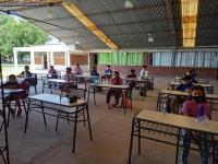 La Escuela N°92 de Carbó retomó las clases presencias
