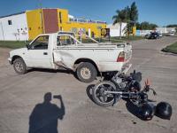 Siniestro vial en el centro de Urdinarrain