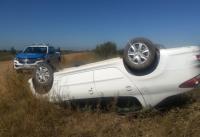 Accidente en un camino próximo a Ibicuy