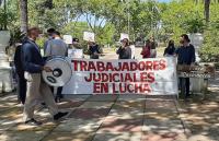 Los judiciales volvieron a protestar en distintos puntos de la provincia