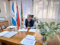 Urdinarrain: Se firmó el convenio para la instalación de iluminación LED