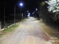 Instalaron nuevas luminarias en la Aldea