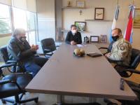 Hassell se reunió con el jefe de la Brigada de Delitos Rurales