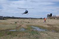 Se instaló una base para combatir los incendios en el Delta del Paraná