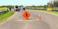 Más de 90 por ciento de avance en la obra de bacheo del acceso a Ibicuy