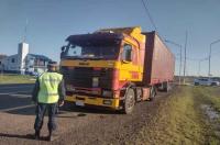 Preventiva para un camionero involucrado en un accidente en la Ruta 14