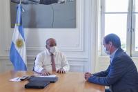 Bordet y Manzur dialogaron sobre obras públicas y la apertura de los pasos fronterizos
