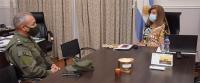 La ministra Romero recibió al jefe de Gendarmería Entre Ríos