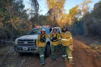 Brigadistas entrerrianos   colaboran en el combate de  incendios en Corrientes