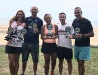 Triatletas locales estuvieron en el cierre del Circuito Jeep “Río Uruguay”.