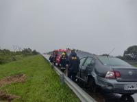 Siniestro vial en la RN 12 a raíz del temporal