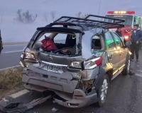 Múltiple choque de vehículos en la Isla Talavera