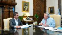 Después del anuncio de las primeras medidas, Alberto Fernández recibió a Sergio Massa en la Casa Rosada