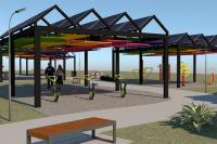 Comenzaron las obras  del Tercer Parque Solar y  nuevo cuerpo de sanitarios