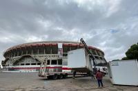 Avances en el estadio  “Monumental”