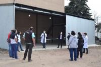 Hospital: construyen un depósito para resguardar las ambulancias