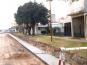 Riganti supervisó obras de cordón cuneta en Larroque