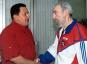 Fidel Castro habla por  TV en directo con Chávez