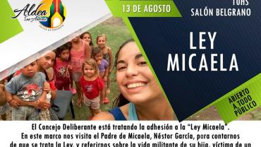 Aldea San Antonio adhirió a la Ley Micaela