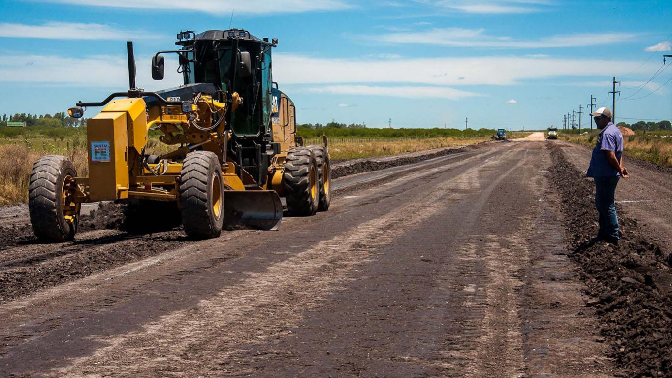 Se realizan obras en la ruta 51 cerca de Irazusta