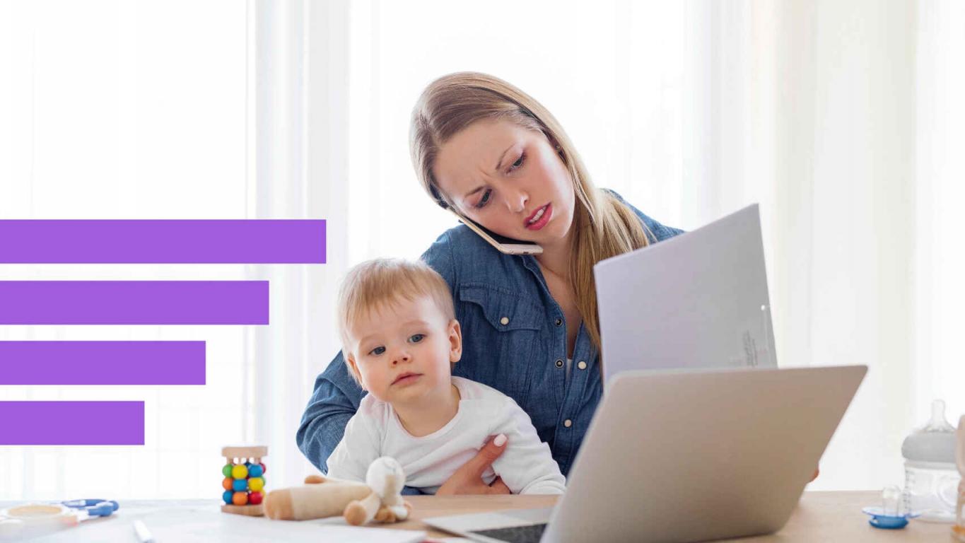 Cayó 18 puntos participación de madres con hijos en mercado del trabajo por tareas de cuidado