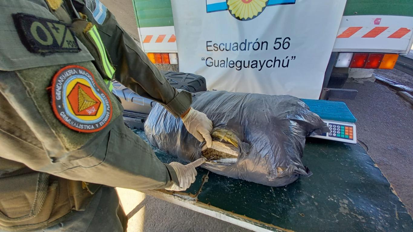 Encontraron bolsones con droga en un campo de Costa San Antonio